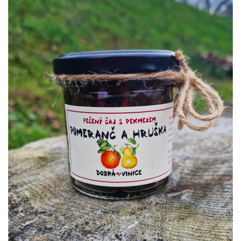 Pečený čaj - pomeranč, hruška Pečený čaj - pomeranč, hruška